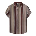 thumbnail image 1 of Playeras Hombre Deportivas Camisa Informal Con Estampado Floral Para Hombre, Camisa De Manga Corta Con Cuello Vuelto, 1 of 5