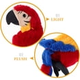 thumbnail image 3 of Peluche realista de loro, animal de peluche con forma de ave realista para decoración del hogar, muñeco de peluche divertido con forma de loro, decoración para fiestas, loros artificiales, 3 of 8