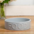 thumbnail image 2 of Park Life Ceramic Pet Bowls – Food Water Bowls for Dogs and Cats - Cute Pet Bowl for Small Medium and Large Size Dogs and Cats - Puppy Bowls (Small, Grey), 2 of 4