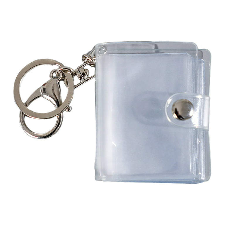 16 Mini Photo Album Keychain Small Instant Picture Albums Pendant ID Photo  Storage Interstitial Pocket Keyring