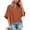 Brown, variant on Women Half Sleeve Loose Fit Top Elbow Sleeve Tees for Women Mid Length Sleeve Tops for Women Bat Sleeve Top Quarter Sleeve Shirts for Women Loose Tops for Women Green L
