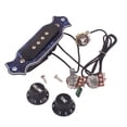 thumbnail image 2 of Miangastore Soundhole Prewired Active Pickup Sound Hole Pickup with Tone Volume Controller Knobs For 4-String Electric Cigar Box Guitar Pickup Humbucker, 2 of 8