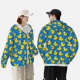 thumbnail image 4 of Vsdgher Chandails à Capuchon en Caoutchouc à Imprimé Canard pour Adultes, Maillot Dermoprotecteur pour Hommes Femmes, Chandails de Pêche à Manches Longues avec Protection Solaire pour Course Athlétique Natation - X-Grand, 4 of 7