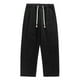 thumbnail image 1 of Ceisia Men Solid Color Breathable Elastic Waist Drawstring Pants All Occasion Gift Casual Trousers, 1 of 9