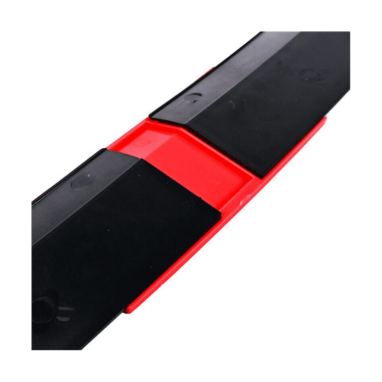Universal Car Spoiler, Adjustable Rear Trunk Spoiler Lip Roof Tail Wing Accessories, Black+Red
