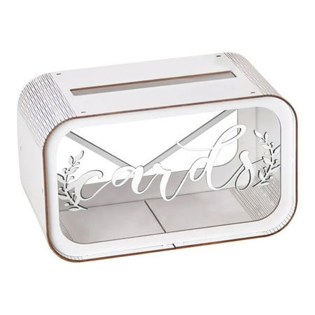 

Xipoxipdo Personalized Wedding Card Box Custom Engraved Name Wooden Bank For Home Decor Wedding Reception Birthday Baby Shower Style