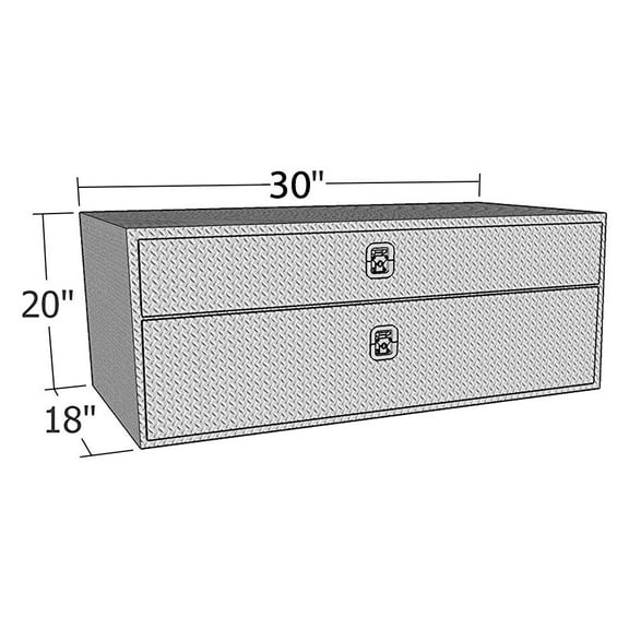 Underbody 30In X 20In W/Top Drawer Overall Dims: 30X18X20 In.; Approx. Cu Ft: 6.