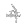 thumbnail image 2 of Plumber Charm Pendant Necklace in Sterling Silver (18 Inches), 2 of 2