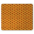 thumbnail image 1 of Fox Mouse Pad, Childish Doodle Pattern Funny Animal with Various Items, Rectangle Non-Slip Rubber Mousepad, Marigold Multicolor, by Ambesonne, 1 of 1