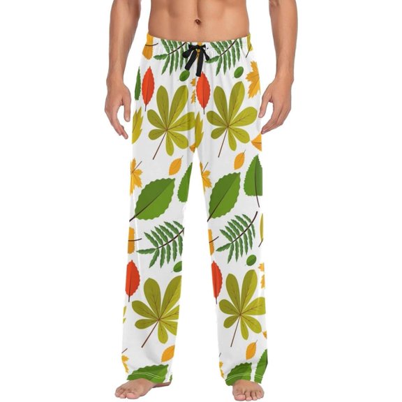 Spring Autumn Pattern Ghost Pajama Pants, Men's Lounge Pants Light with Drawstring and Pockets, Christmas New Year Birthday Father's Day Gifts, XX-Large