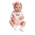 thumbnail image 1 of Brastoy Pintada Muñeca Bebé Reborn Realista Niña 48cm rosa con diadema  Belug Rosa, 1 of 5