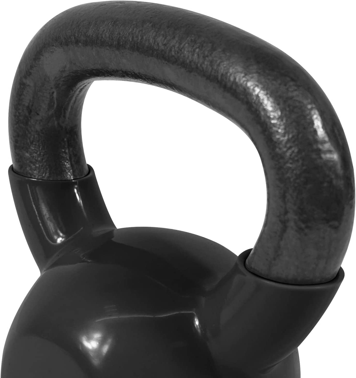 Yes4All 30 lb Vinyl Coated / PVC Kettlebell, Black, Combo / Set, Includes 5-15lb - image 5 of 8
