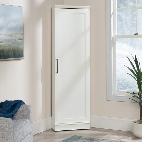 Sauder Homeplus Storage Cabinet Soft White Finish