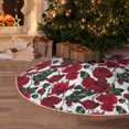 thumbnail image 5 of Bingfone Christmas Tree Skirt Mat Christmas Decoration Interior 30" -Rose Flowers, 5 of 6