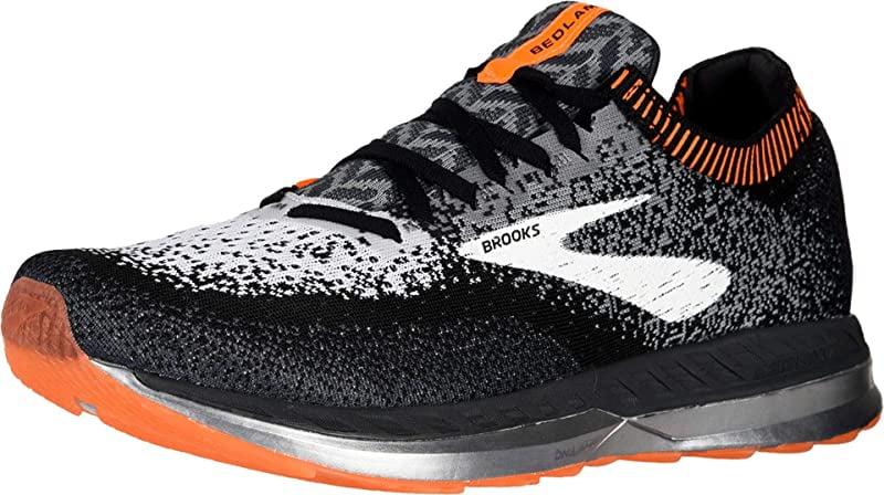 Men's Brooks Bedlam Running Athletic Shoes Black Grey Orange 