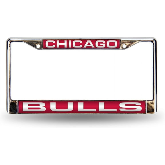 Chicago Basketball Bulls Chrome Metal License Plate Frame Holder