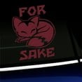thumbnail image 1 of For Fox Sake - Vinyl Decal - Choose Color - [BURGUNDY], 1 of 1