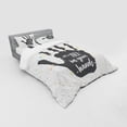 thumbnail image 3 of Inspirational Duvet Cover Set, It is All in Your Hands Inscription on Grungy Print Pastel, Bedding Set with Shams and Fitted Sheet, 3 Sizes, by Ambesonne, 3 of 3