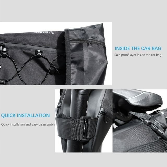 Bike Tail Rear Bag with Reflective Strip Wear-resistant Waterproof Pack Accessories Outdoor Professional Under Seat Bags Travel 10L