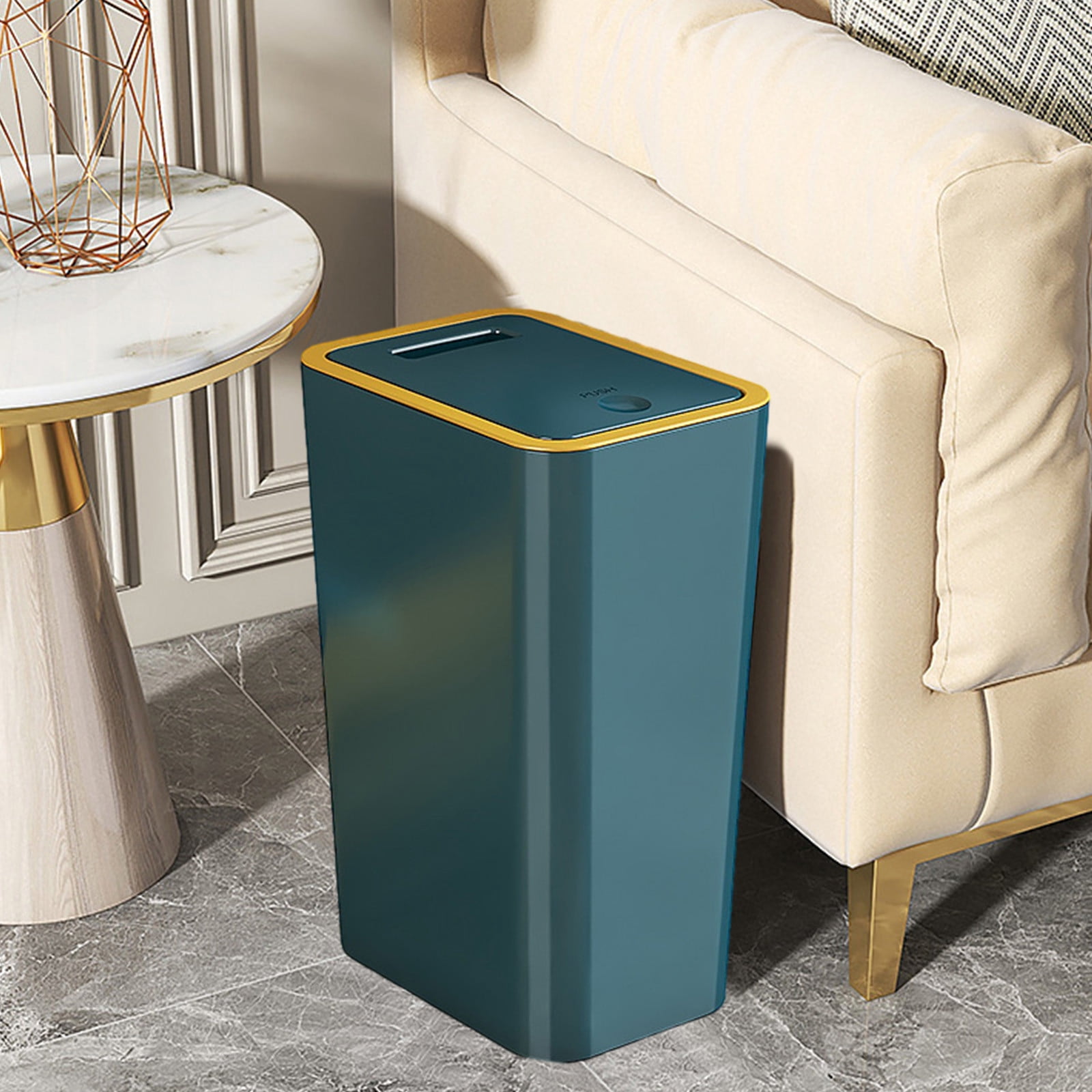 Miogawg Bathroom Trash Can With Lid, Small Trash Bin Waste Basket For Kitchen, Bedroom, Living Room, Office