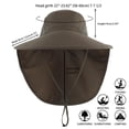 thumbnail image 2 of Minzimin Home Prefer Outdoor UPF50+ Sun Hat Wide Brim Mesh Fishing Hat with Neck Flap, 2 of 5