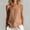 Khaki, variant on Womens Cotton Sleeveless Tank Top Round Neck Button Spaghetti Strap Camisole Top Summer Trendy Loose Beach Shirts