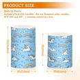 thumbnail image 3 of WOBOGO Size Combo Candle Flickering Flameless with Remote Control and Timer for Romantic Atmosphere Unicorns Rainbows Blue Pattern, 3 of 7