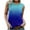 Blue, variant on Mchoice Women's Casual Tank Tops Summer Gradient Color Tops Crewneck Sleeveless Tunic Flowy Loose Shirts