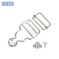 thumbnail image 3 of Overall Buckles 10 Sets Retro Suspender Replacement Buckles 28mm Silver Tone, 3 of 6