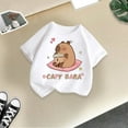 thumbnail image 4 of Suilloe Toddler Girls T-Shirt Short Sleeve Capybara Print Round Neck Tee Kids Girls Daily Wear School Outdoor Play Comfortable T-Shirts,8 -10 Years, 4 of 4
