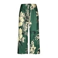 thumbnail image 5 of Atogsazn Women's Sleepwear Capri Pajama Sets Short Sleeve Two Piece Pjs Crew Neck Tops & Capri Pants with Pockets Green S, 5 of 7