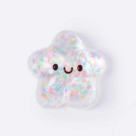 Blingbling Star Taba Squishy Toys for Adults – Cute Stress Relief Fidget Sensory Toys, Soft Silicone Squeeze Gifts for Teens Adults