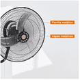 thumbnail image 4 of Ventilador Pared 18 Pulgadas Mytek 3196 Metálico/360° Oscil Estructura Negro Aspas Plateado, 4 of 4