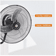 thumbnail image 4 of Ventilador Pared 18 Pulgadas Mytek 3196 Metálico/360° Oscil Estructura Negro Aspas Plateado, 4 of 4