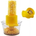 thumbnail image 4 of Quick Corn Cob Stripper Bowl, Corn Cutter With Integrated Stainless Steel Blades, Safe And Easy To Use, Corn Peeler with Measuring Bowl for Storage, 4 of 5