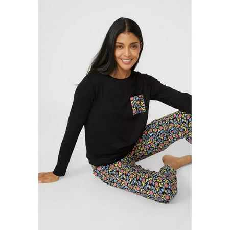 

Debenhams Womens Daisy Jersey Long-Sleeved Pajama Top