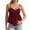 C-Wine, variant on Ulitacool Womens Tank Tops Sleeveess Summer Chiffon Lace Trim Camisole Top Solid Color V Neck Blouse Trend Clothing M Khaki