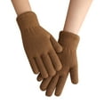 thumbnail image 2 of Gants Chauds Tricotés à Double Épaisseur Simples pour Femmes, Automne et Hiver, 2 of 4