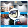 thumbnail image 2 of KIROGILY Lamparas Solares Exterior, 2 Pcs Luces Solares para exterior Jardin 300 LED / 3 Modos 270 &deg; L&aacute;mpara Solar Exterior IP65 Impermeable Luz Led con Sensor de Movimiento para Pa, 2 of 7
