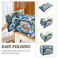 thumbnail image 2 of Yayeee Collapsible Cube Storage Bin with Lid Fabric Closet Decorative Basket with Handles, Red Goldfish, 2 of 7