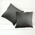 thumbnail image 6 of Ambesonne Ombre Throw Pillow Cover 2 Pack, Fumes and Smokes Design, 16", Charcoal Grey and White, 6 of 7