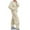 Beige, variant on Wancir Sweatsuits for Women Set Jogger Set Hoodie Two Piece Lounge Suit Long Sleeve Athletic Outfits Kangaroo Pockets