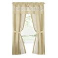 thumbnail image 5 of Achim Paige Rod Pocket 5 Piece Light Filtering Curtain Set, Tan, 55" x 63", 5 of 5
