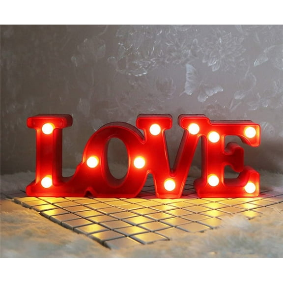 LINLIN Wedding Decorations LED Marquee Sign Love, Love Letter Sign Lights Wall Decor Letter Lights ,Gift for Home Decor
