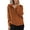 Orange, variante sur LUXUR Manteau d'Hiver Chaud pour Femmes à Manches Longues en Tricot Bleu 3TG