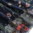 thumbnail image 2 of Bintarealwax Women Floral Embroidery Swing Dress Sheer Mesh Vintage Wedding Party Prom Tulle Cocktail Evening Dress, 2 of 3