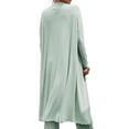 thumbnail image 4 of Chaqueta de punto de 3 piezas para mujer, camisetas sin mangas cortas, conjunto de pantalón palazzo de pierna ancha, mono Zhivalor BST3000736-3, 4 of 6