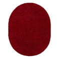 thumbnail image 3 of Unique Loom Solid Shag Collection Area Rug (7' 10" x 10' Oval Cherry Red), 3 of 7