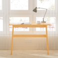 thumbnail image 2 of 41" Bamboo Computer Desk, Modern Writing Work Desk for Home Office, Simple Study Table with 450LBS Capacity, 2 of 8