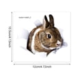 thumbnail image 2 of Cracked-Wall Stickers, Decals, and Vinyl Decor,Bunny Sticker Realistic Visual Easter Rabbits Decoration For Instant Spring Funny, 2 of 7